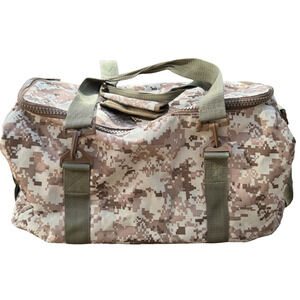 Reversible Fabric Military Camo Duffel Bag Desert Woodland Tactical Gym Travel
